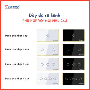 Công tấc thông minh 1,2,3,4 nút